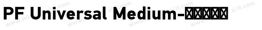 PF Universal Medium字体转换